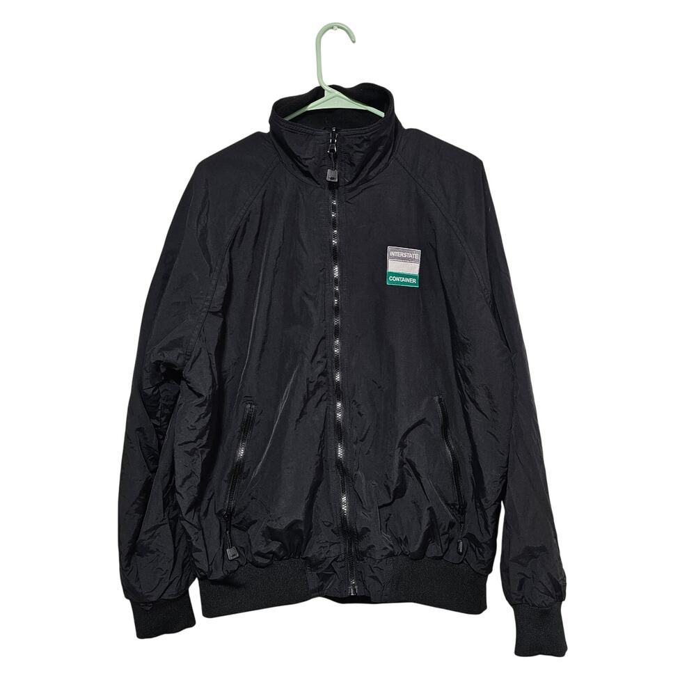 Hartwell Coreteck Coat Windbreaker Pockets Black Men's Size Large